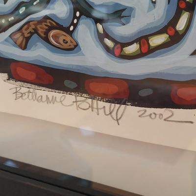 "Mush Creek" Original Acrylic & Ink Art by Bethanne B Hill (FP-BBL)