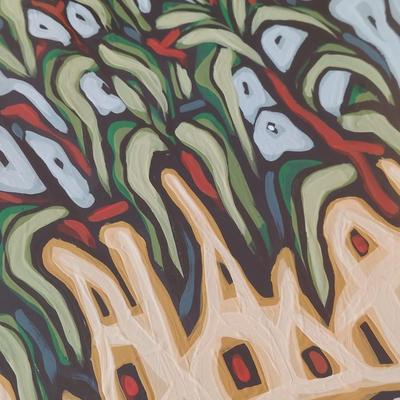 "Mush Creek" Original Acrylic & Ink Art by Bethanne B Hill (FP-BBL)