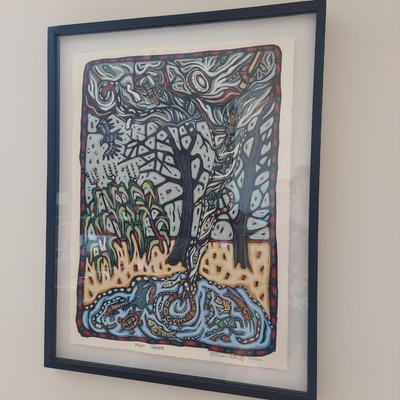 "Mush Creek" Original Acrylic & Ink Art by Bethanne B Hill (FP-BBL)