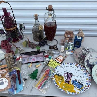 Fun group of wine related items