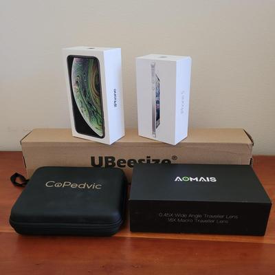 Two iPhones, Phone Lenses, and Tripod (BR2-EL)