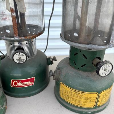 3 vintage lanterns