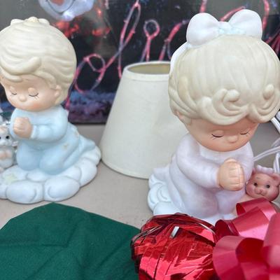 Christmas with precious moments figurine