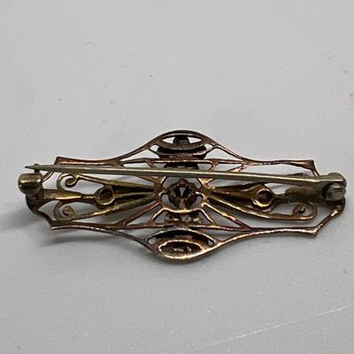Gold Jewelry Lot - Not Marked Tested at 10K-14K, Stick Pin Victorian
