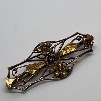 Gold Jewelry Lot - Not Marked Tested at 10K-14K, Stick Pin Victorian