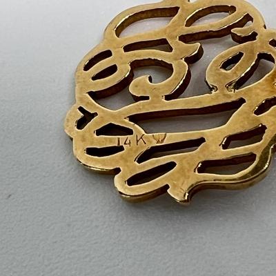 14k Gold Jewelry Lot - Ring, Locket Tested at 14k, Monogram Marked