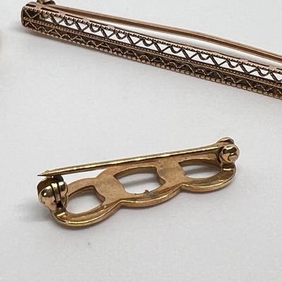 10k Gold Jewelry Lot - Ring, Brooches