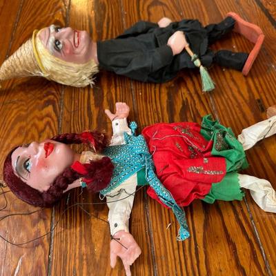 Vintage Wizard of Oz Themed Puppets