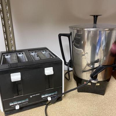 Coffee maker and toaster