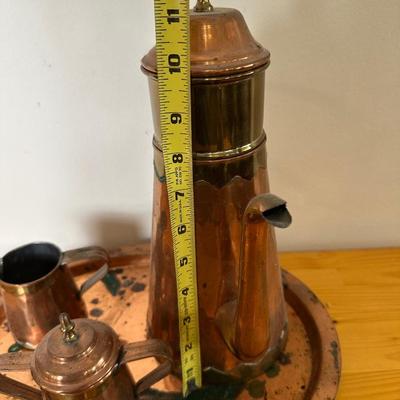 Vintage Copper Coffee / Tea Set