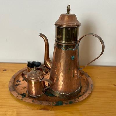 Vintage Copper Coffee / Tea Set