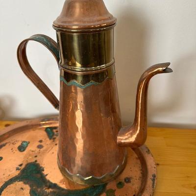 Vintage Copper Coffee / Tea Set