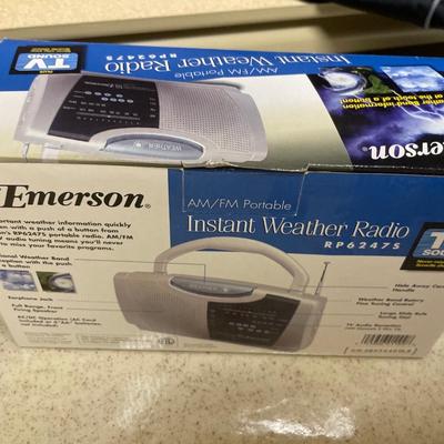 Portable radio and weather radio