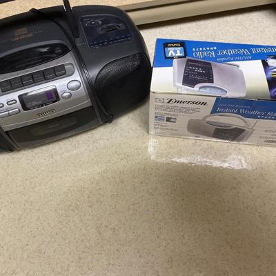 Portable radio and weather radio