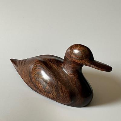 Hand Carved Wooden Duck Decoy