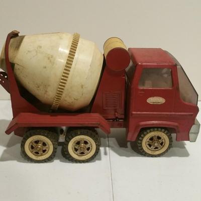 Vintage Tonka Red Metal Concrete Cement Mixer Truck & Tonka Toy Look Book