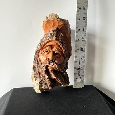 Small carved Man with Beard Wall Art