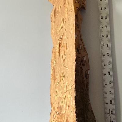 Large First People man Carved wood art