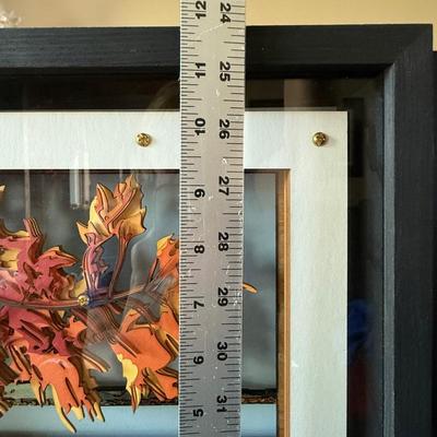 Kate Whisler’s 3-D wood/paper shadow box, 12x12in