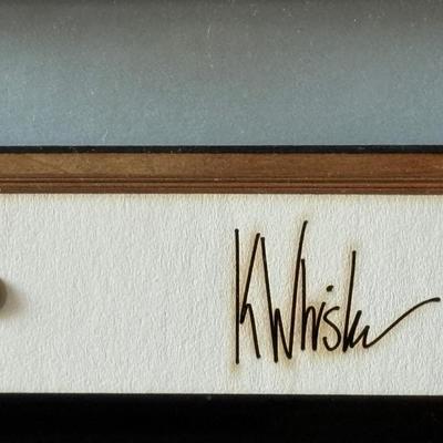 Kate Whisler’s 3-D wood/paper shadow box, 12x12in
