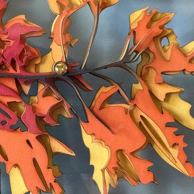 Kate Whisler’s 3-D wood/paper shadow box, 12x12in