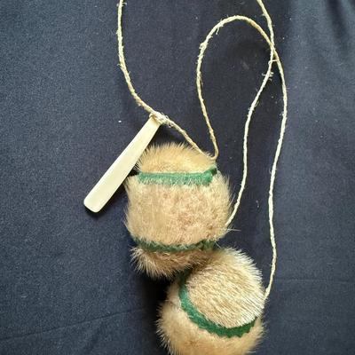 Alaskan Eskimo Yo-yo toy from game fur