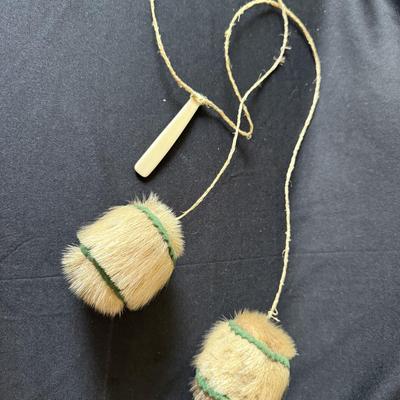 Alaskan Eskimo Yo-yo toy from game fur