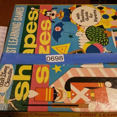 Lot of Walt Disney Characters First Learning Games