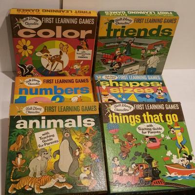 Lot of Walt Disney Characters First Learning Games