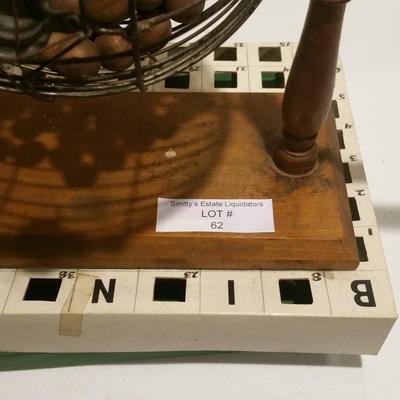 Bingo Games Cage & wood balls