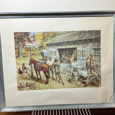 Trade on the by American Artist Gayle Porter Hoskins (1887-1962) 26”x33”