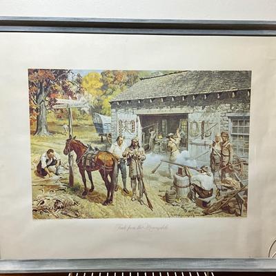 Trade on the by American Artist Gayle Porter Hoskins (1887-1962) 26”x33”