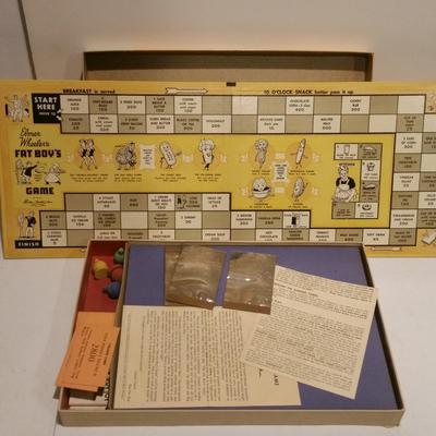 3 Vintage Board Games Monopoly, Elmer Wheeler's Fat Boys, Game of Rich Uncle