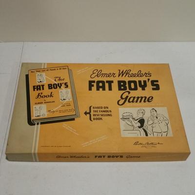 3 Vintage Board Games Monopoly, Elmer Wheeler's Fat Boys, Game of Rich Uncle