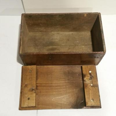 Vintage Jello Jell-O Dovetail Wooden Box Crate w Lid