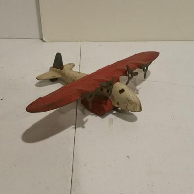 Vintage Wyandotte Metal Propeller Plane Airplane Toy Made in USA
