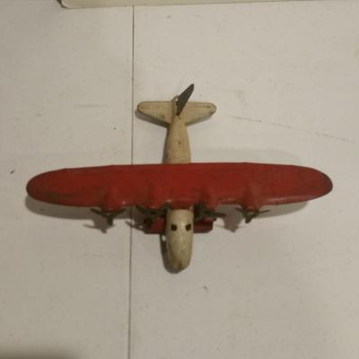 Vintage Wyandotte Metal Propeller Plane Airplane Toy Made in USA