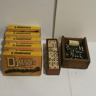 Lot of 7 sets Vintage Dominoes