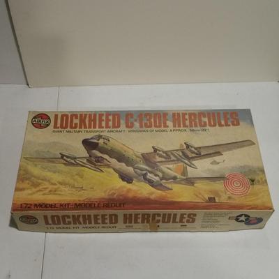 Lot of 4 Airplane Model kits , Kitty Hawk, Lockheed Hercules, Hawker Harrier, Dassault Mirage