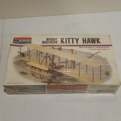 Lot of 4 Airplane Model kits , Kitty Hawk, Lockheed Hercules, Hawker Harrier, Dassault Mirage