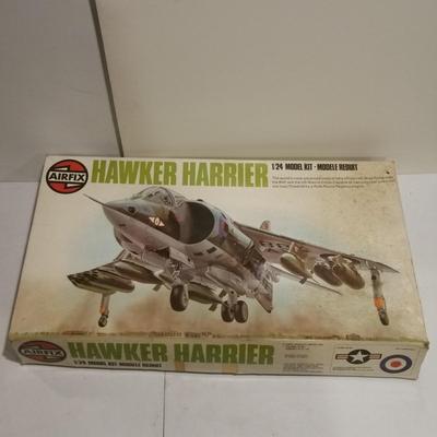 Lot of 4 Airplane Model kits , Kitty Hawk, Lockheed Hercules, Hawker Harrier, Dassault Mirage