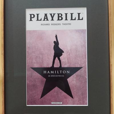 Framed Hamilton Playbill & Tickets (E-BBL)