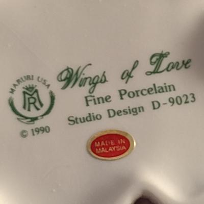 Maruri USA Porcelain Figurine- 'Wings of Love' Dove Collection- Approx 7 1/4" Tall