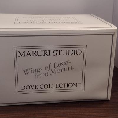 Maruri USA Porcelain Figurine- 'Wings of Love' Dove Collection- Approx 7 1/4" Tall
