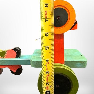 Vintage Wooden Acrobat Pull Toy