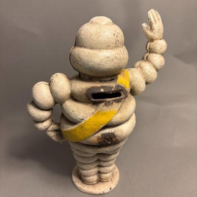 Antique Michelin Man Waving Figurine/Coin Bank
