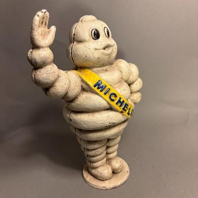Antique Michelin Man Waving Figurine/Coin Bank