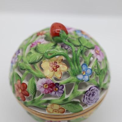 HEREND Porcelain Bonbonnière