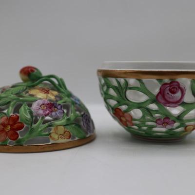HEREND Porcelain Bonbonnière
