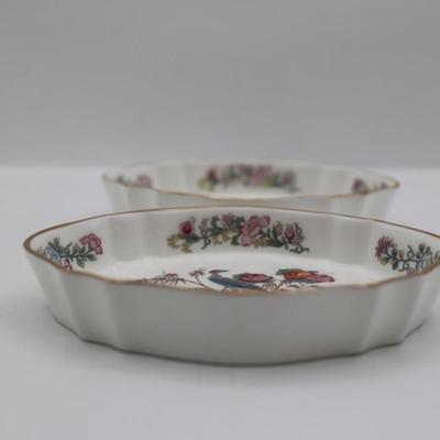 WEDGWOOD Kutani Crane (2) Bells and (3) Trinket Dishes